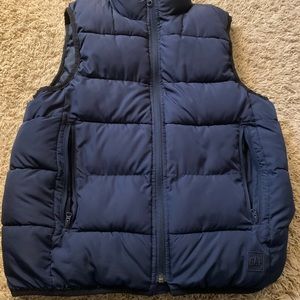 Boys, Gap Large, navy puffer vest.